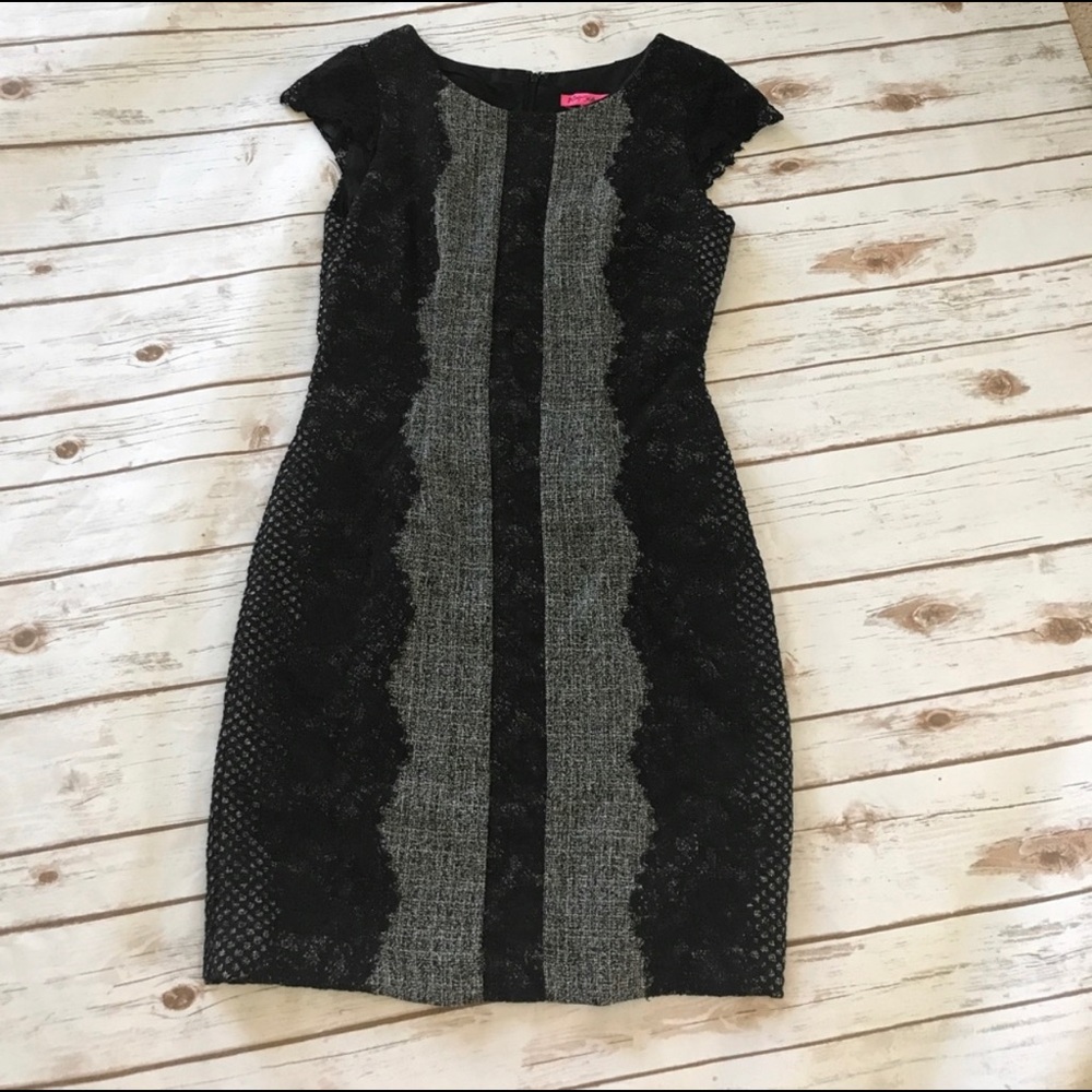 Betsy Johnson lace midi dress
